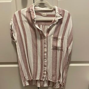 NWOT Altard's State Medium Pink Stripped Top. 💕